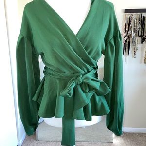 Wrap blouse
